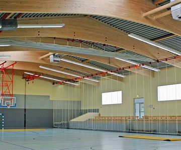 Монтаж вентиляции в спортивном зале